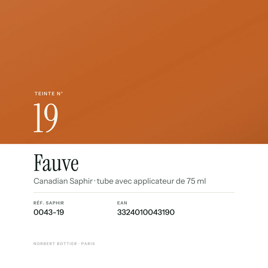 Teinte Fauve n° 19 de la Canadian Saphir, réf. 0043-19, EAN 3324010043190