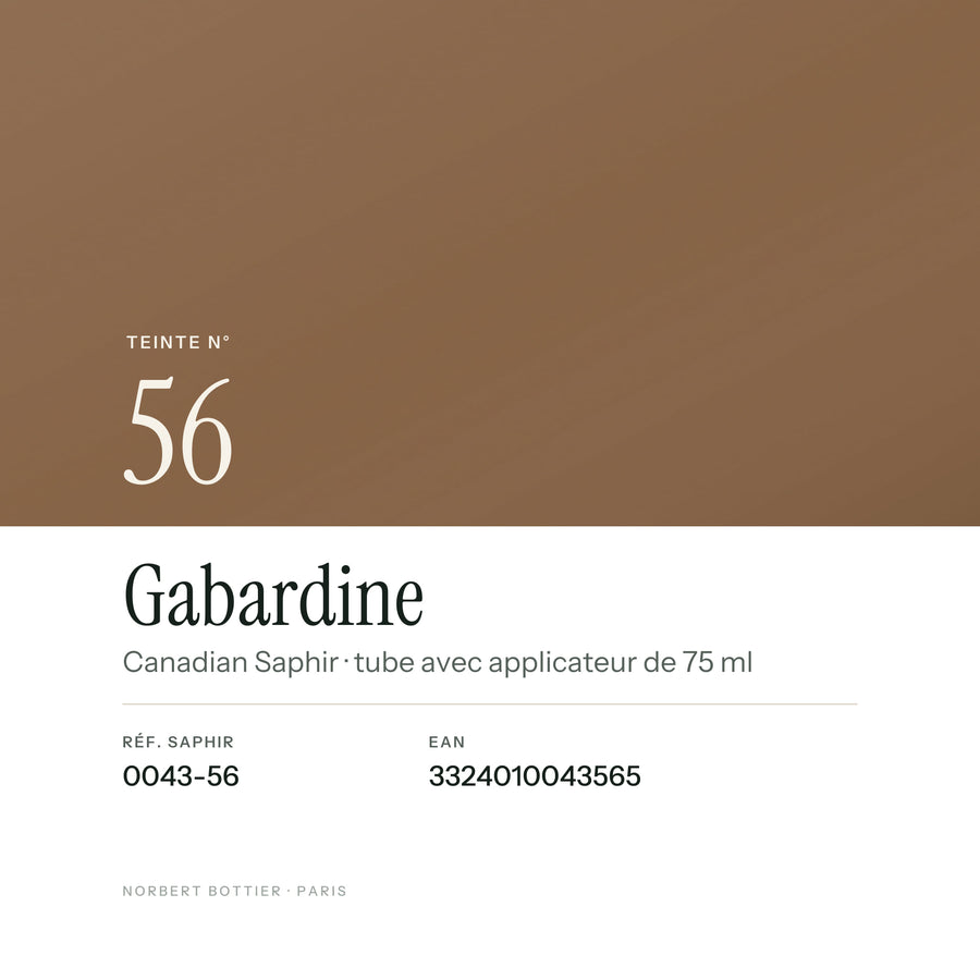 Teinte Gabardine n° 56 de la Canadian Saphir, réf. 0043-56, EAN 3324010043565
