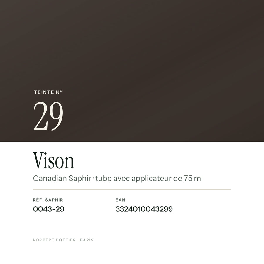 Teinte Vison n° 29 du Canadian Saphir, réf. 0043-29, EAN 3324010043299