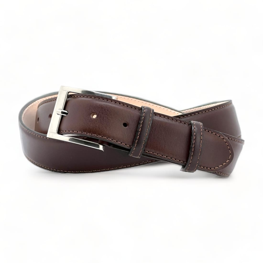 Ceinture en cuir - Marron Foncé - 35 mm - Accessoires