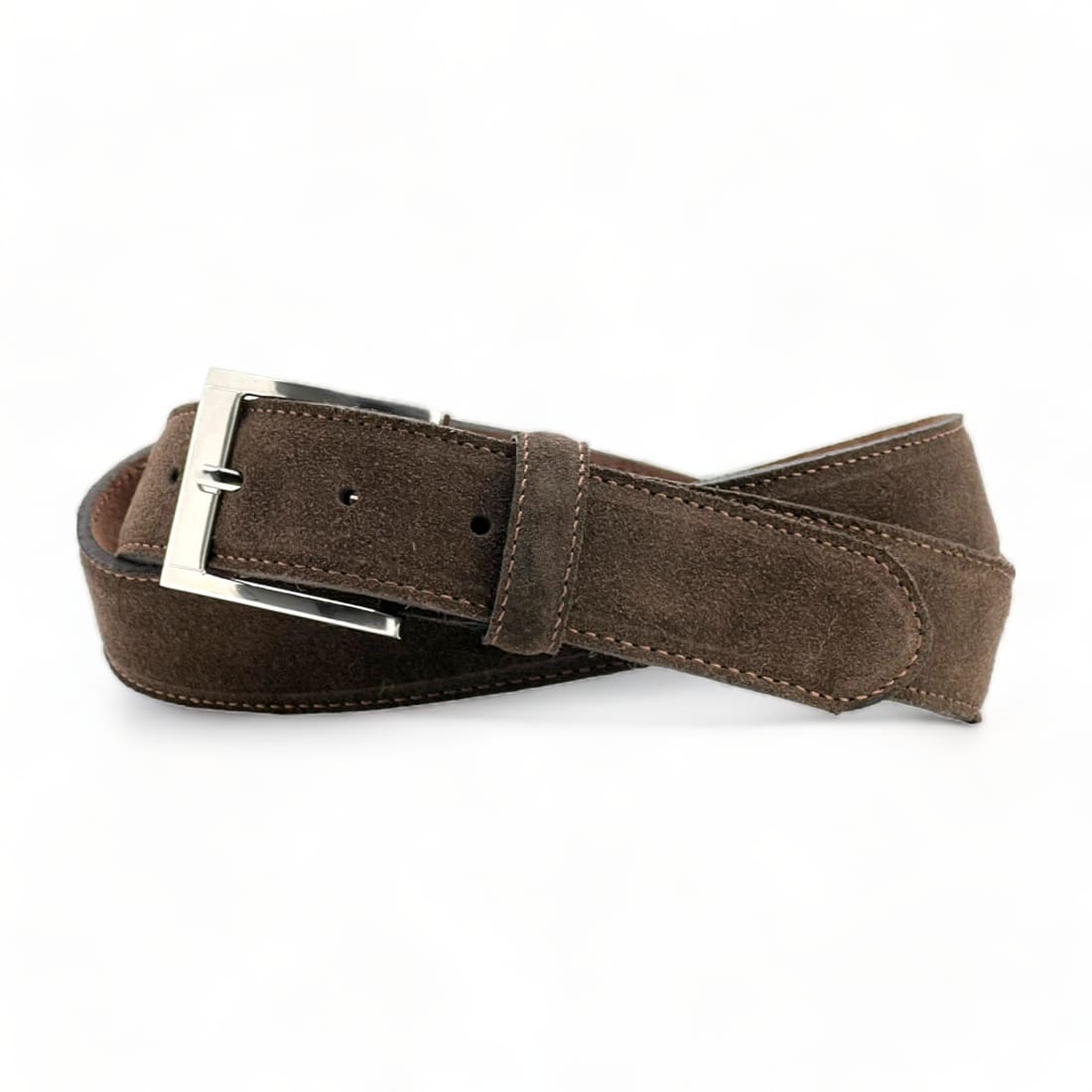 Ceinture en daim - Marron Foncé - 35 mm - Accessoires