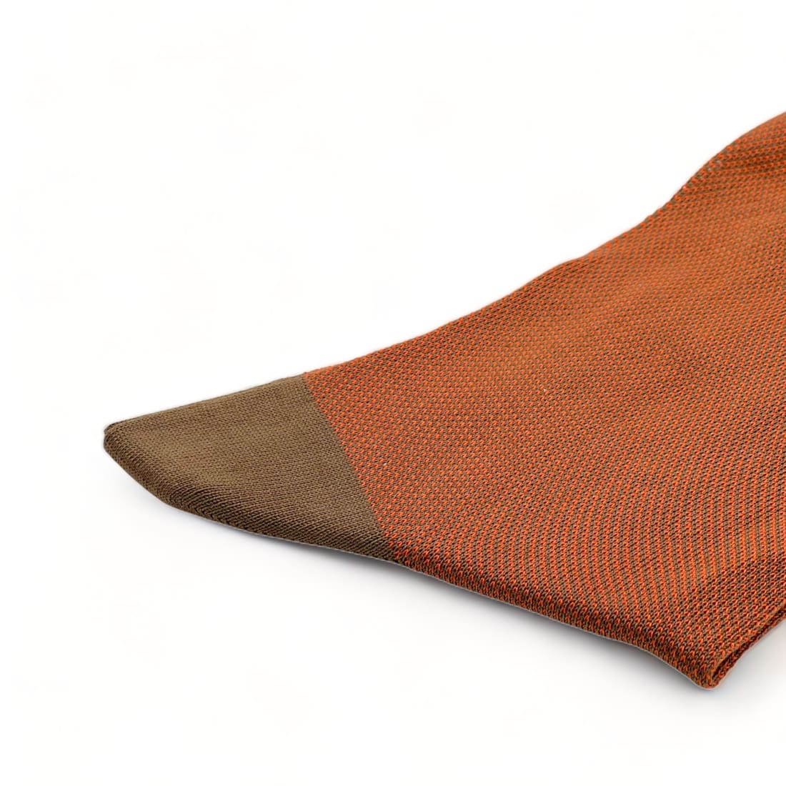 Chaussettes Caviar fil d'Écosse Orange/Tabac – vue 2
