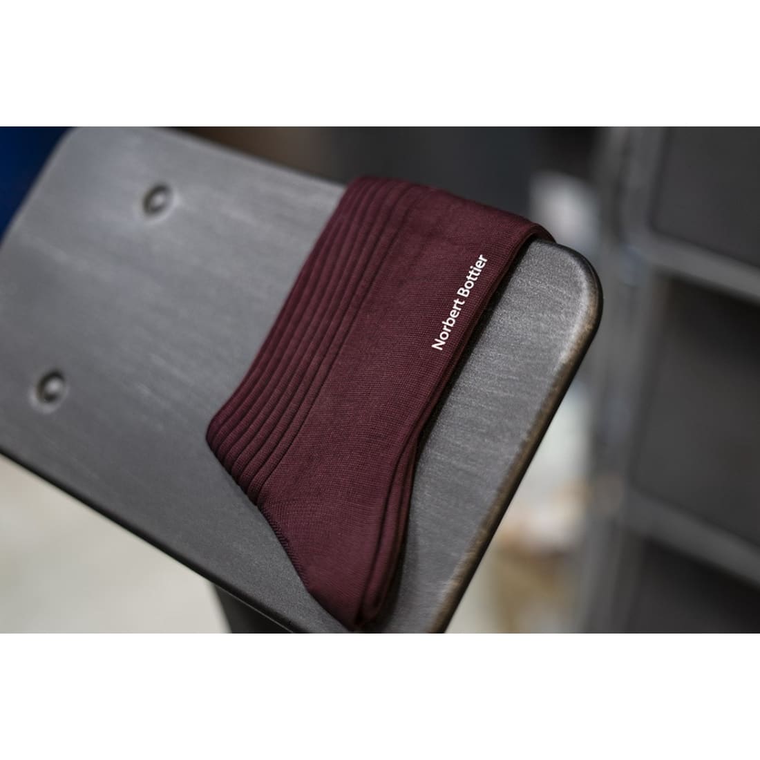 Chaussettes fil d'Écosse Bordeaux – vue 6