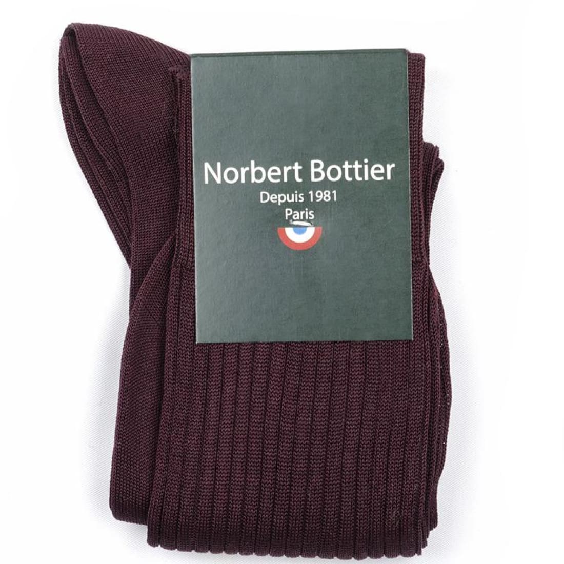 Chaussettes fil d'Écosse Bordeaux