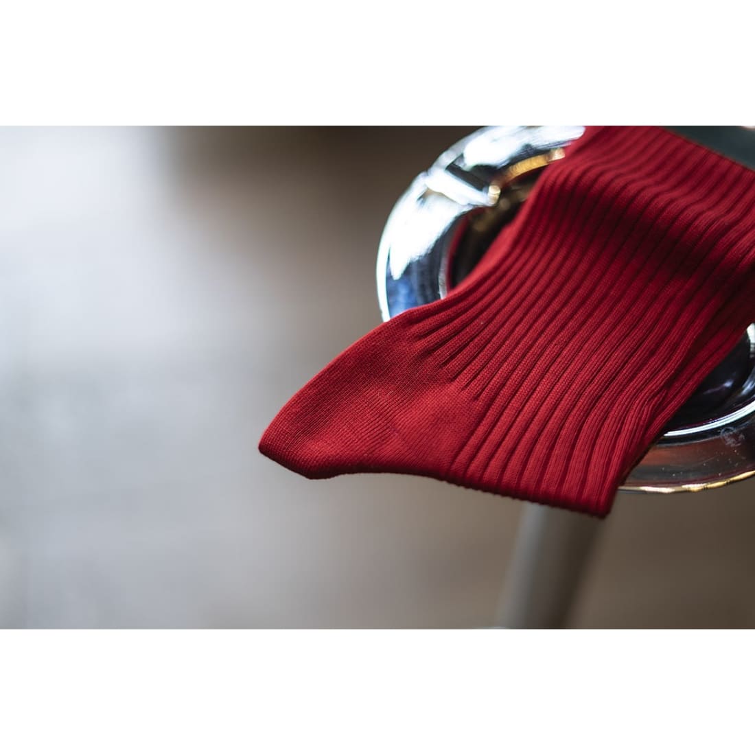 Chaussettes fil d'Écosse Rouge – vue 4