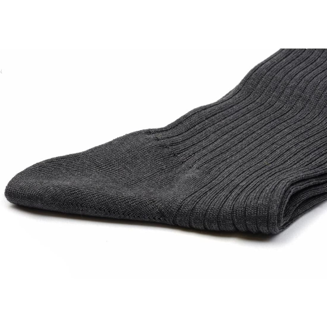 Chaussettes Hautes en fil d'Écosse Anthracite Chiné