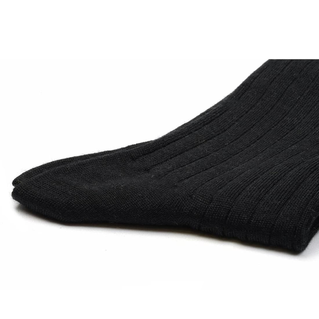 Chaussettes Laine Noir – vue 2