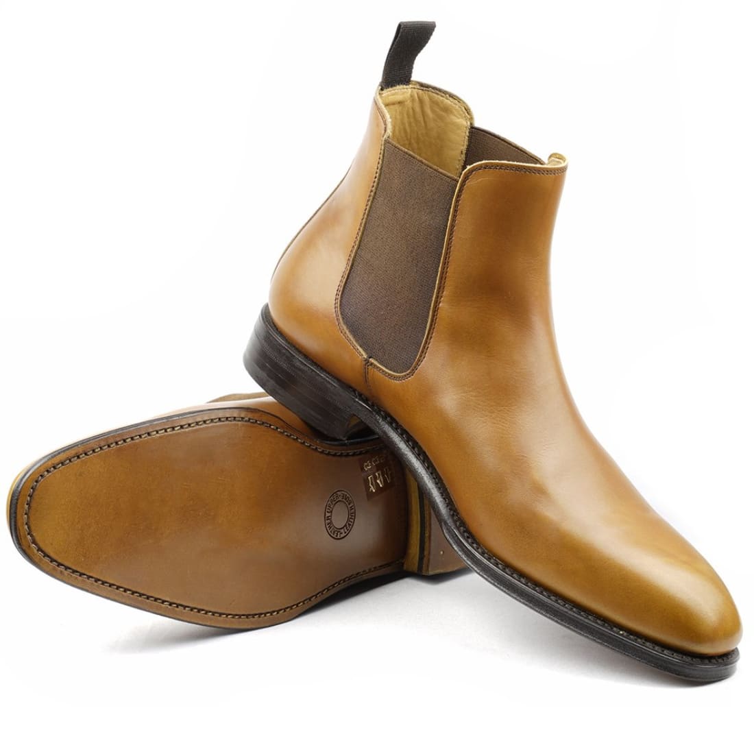 Chelsea Boots Cuir Gold – vue 3