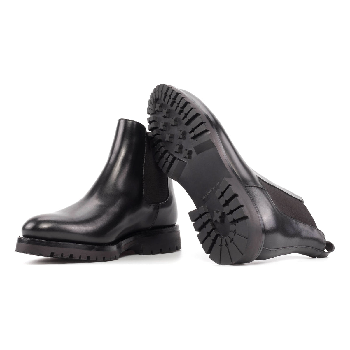 Chelsea Boots en cuir noir - Semelles Commando – vue 2