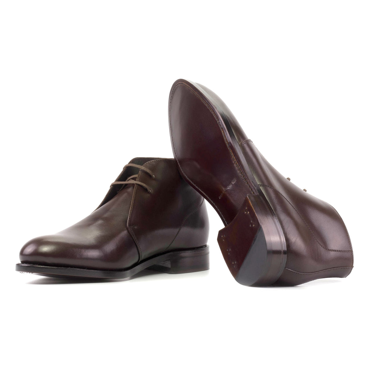 Chukka Boots en cuir marron – vue 2