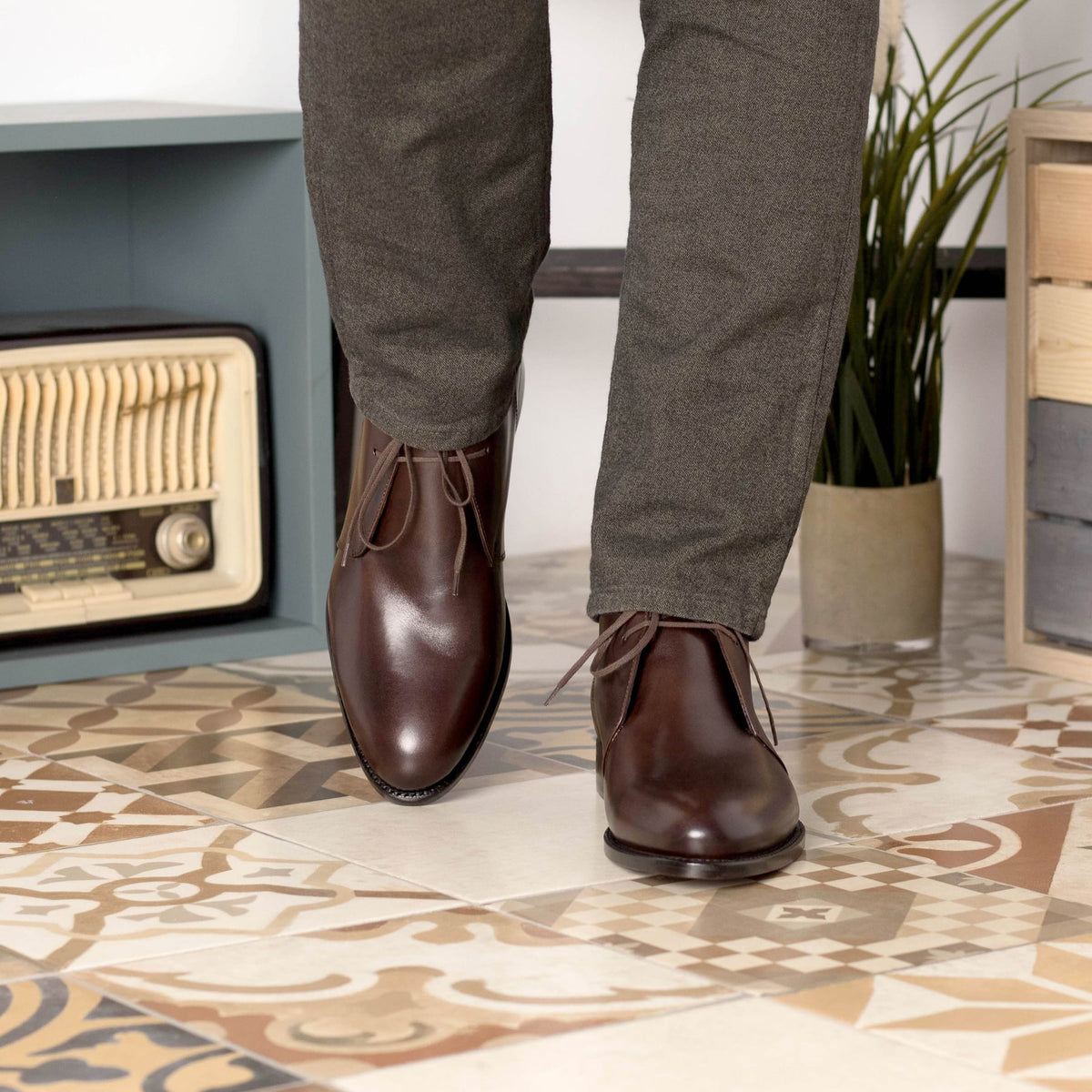 Chukka Boots en cuir marron – vue 5