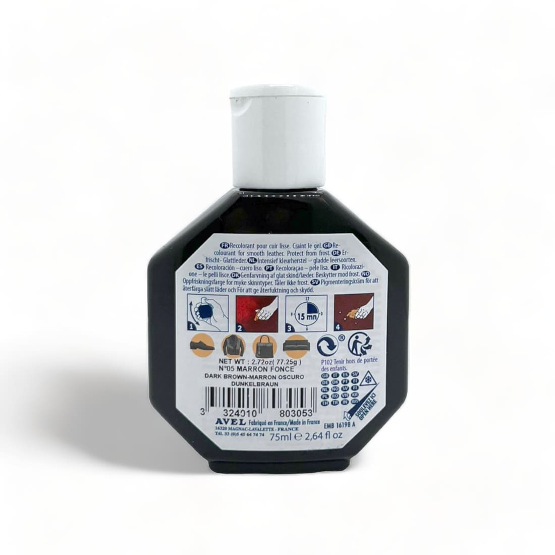 Cirage recolorant Juvacuir Marron Foncé - Saphir – vue 3