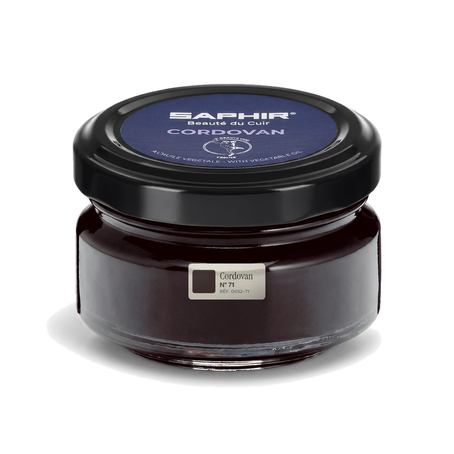 Crème Cordovan Saphir Cordovan, pot en verre de 50 ml