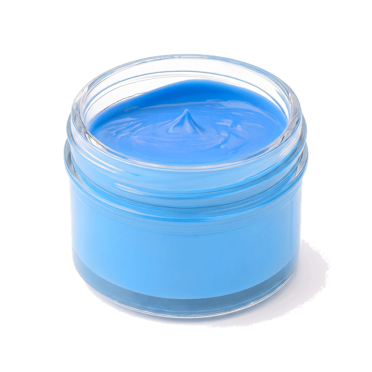 Crème de cirage bleu dur Norbert Bottier, pot en verre de 50 ml, ouvert