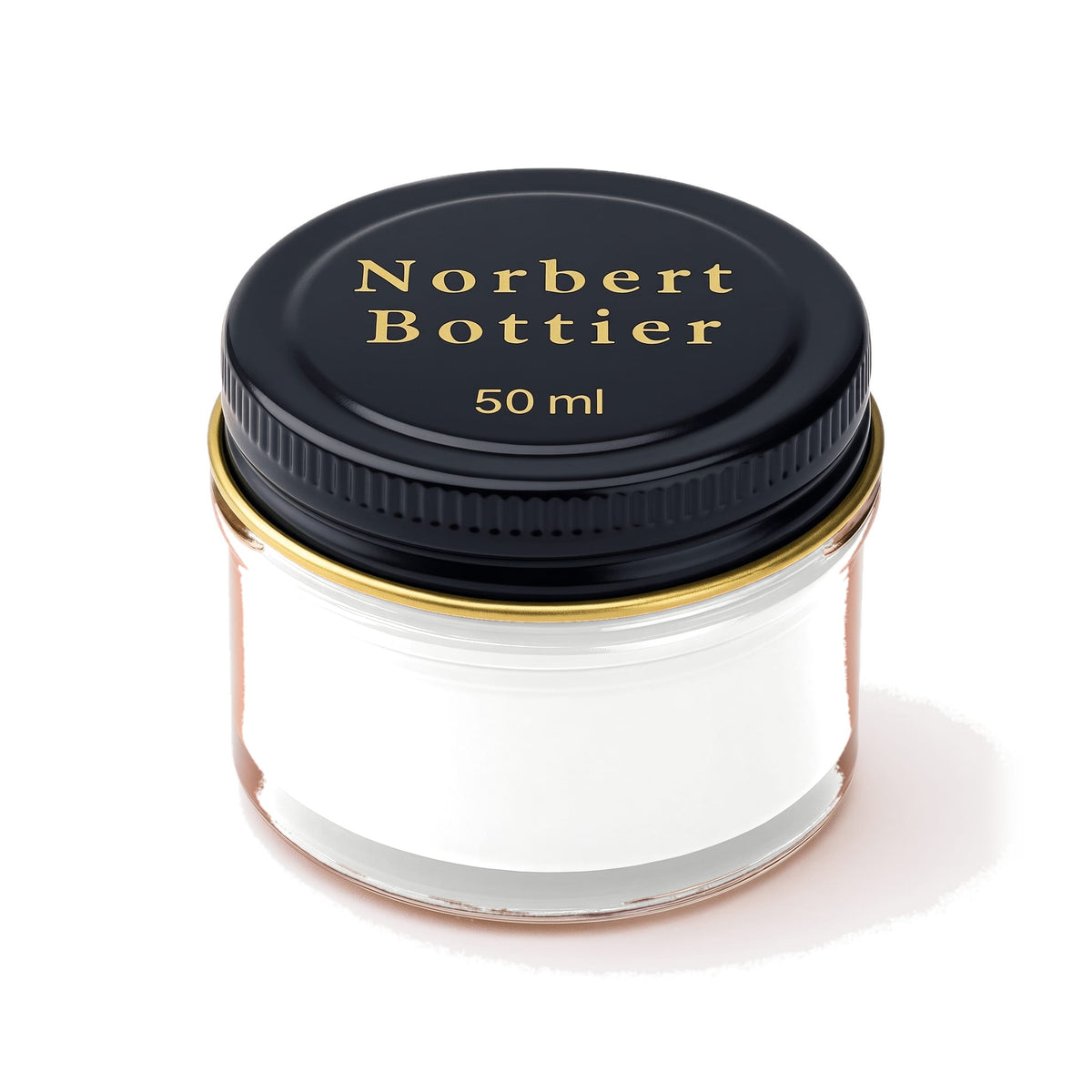 Crème de cirage incolore Norbert Bottier, pot en verre de 50 ml