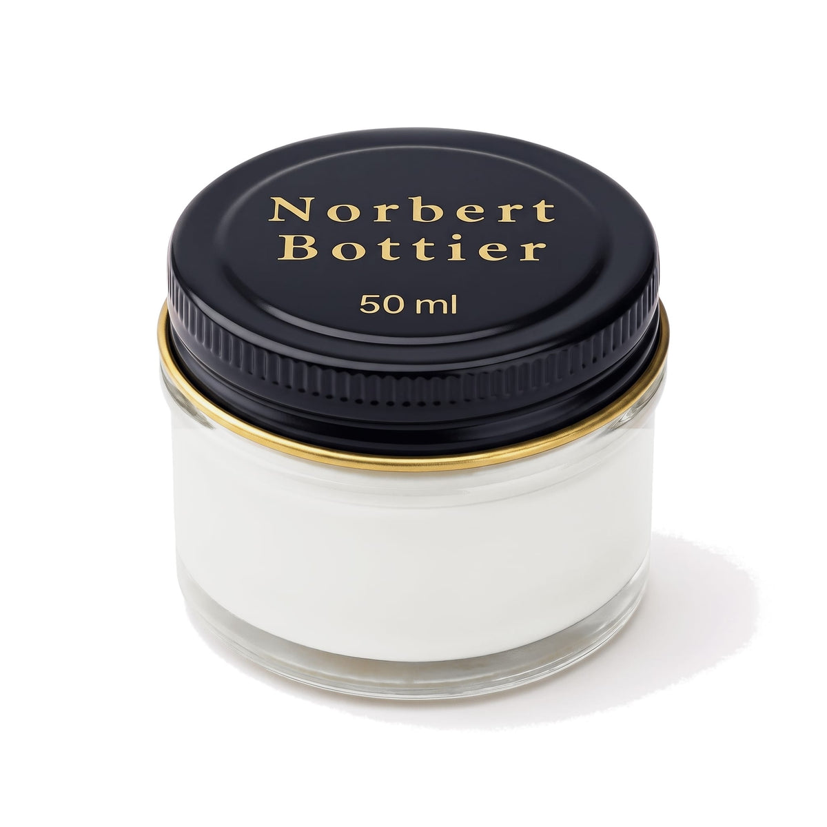 Crème de cirage incolore Norbert Bottier, pot en verre de 50 ml