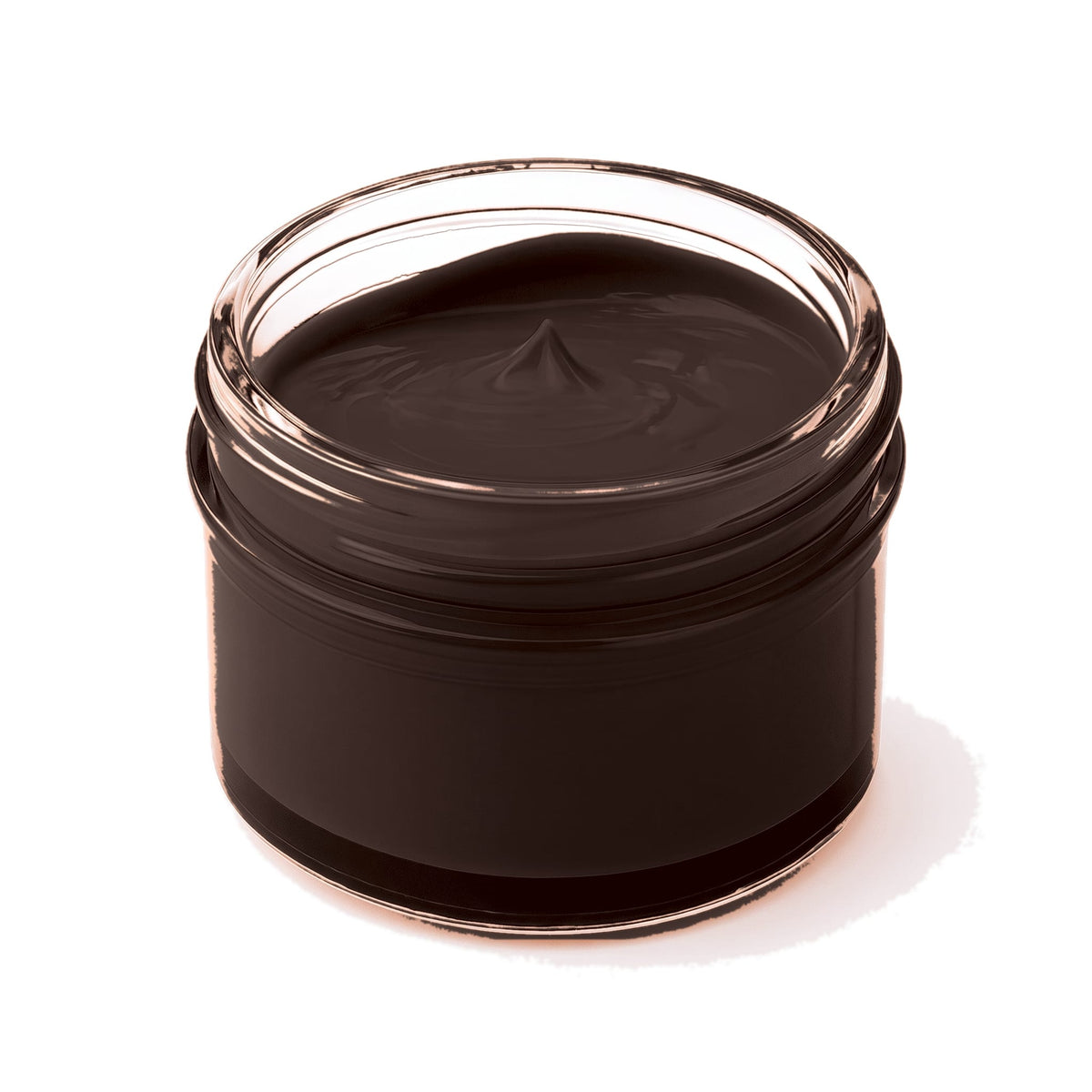 Crème de cirage marron foncé Norbert Bottier, pot en verre de 50 ml, ouvert