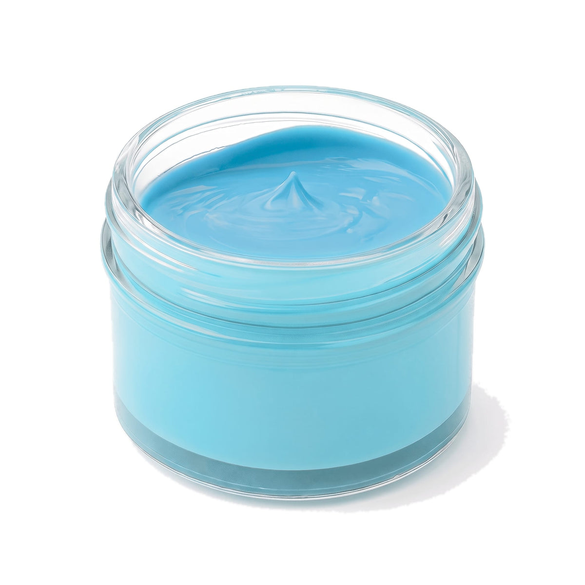 Crème de cirage turquoise Norbert Bottier, pot en verre de 50 ml, ouvert