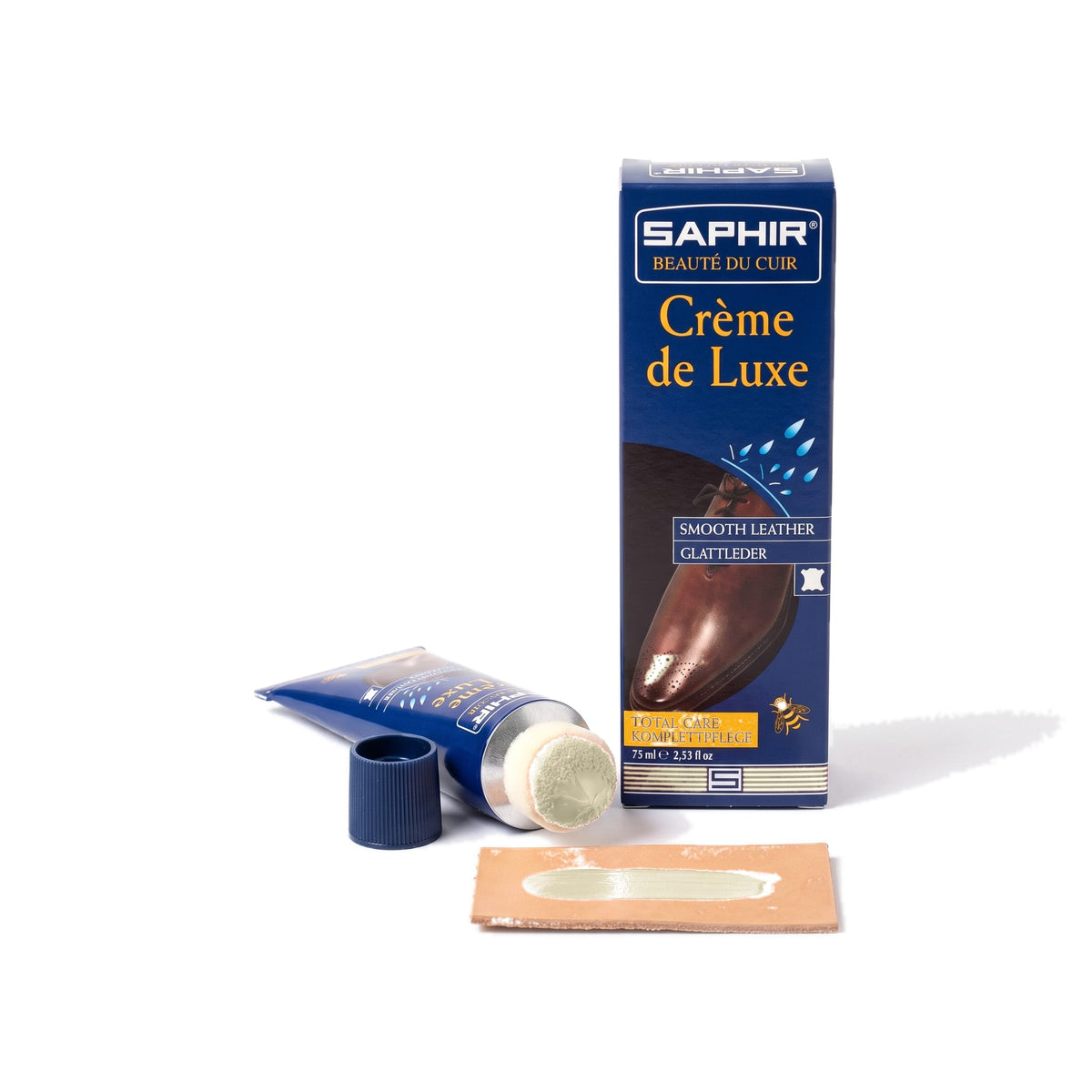 Crème de Luxe applicateur Saphir Crème, applicateur éponge découvert