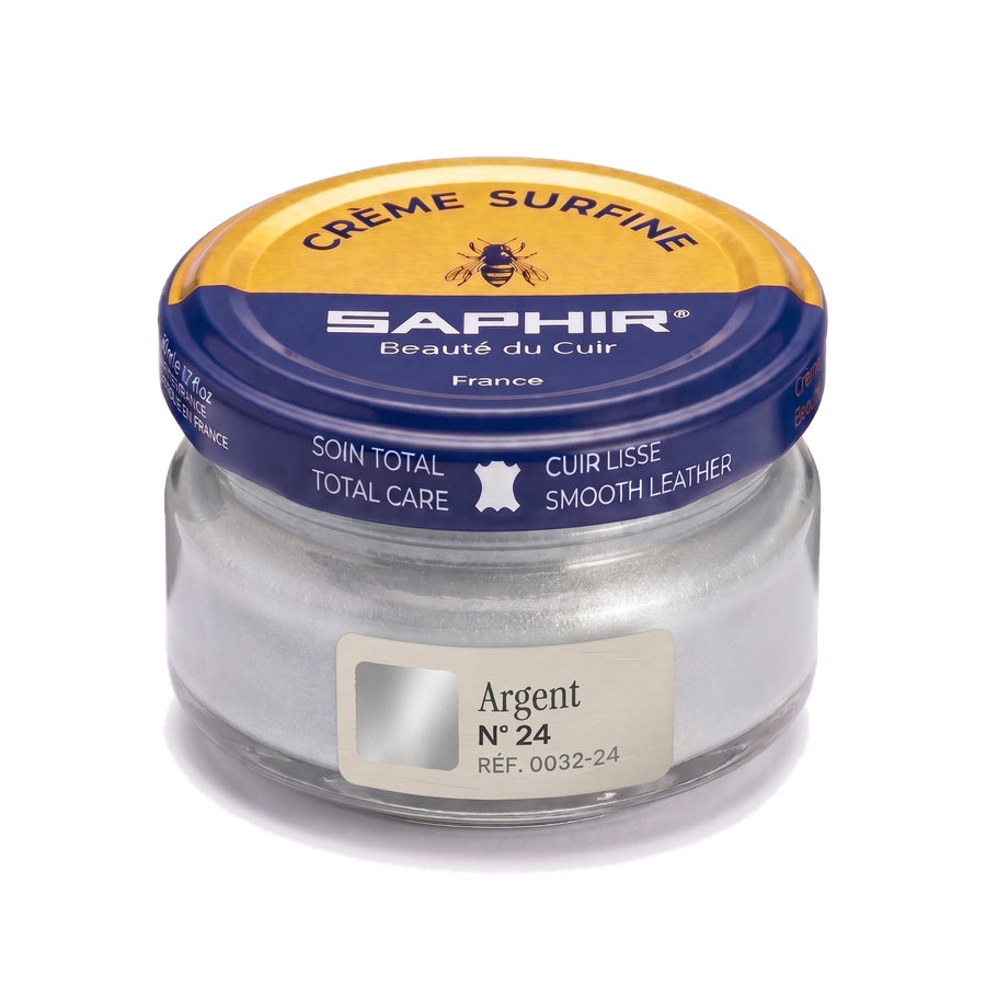 Crème Surfine Saphir Argent, pot en verre de 50 ml