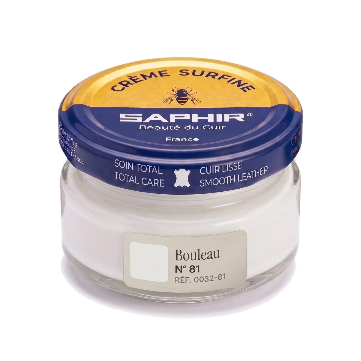 Crème Surfine Saphir Bouleau, pot en verre de 50 ml