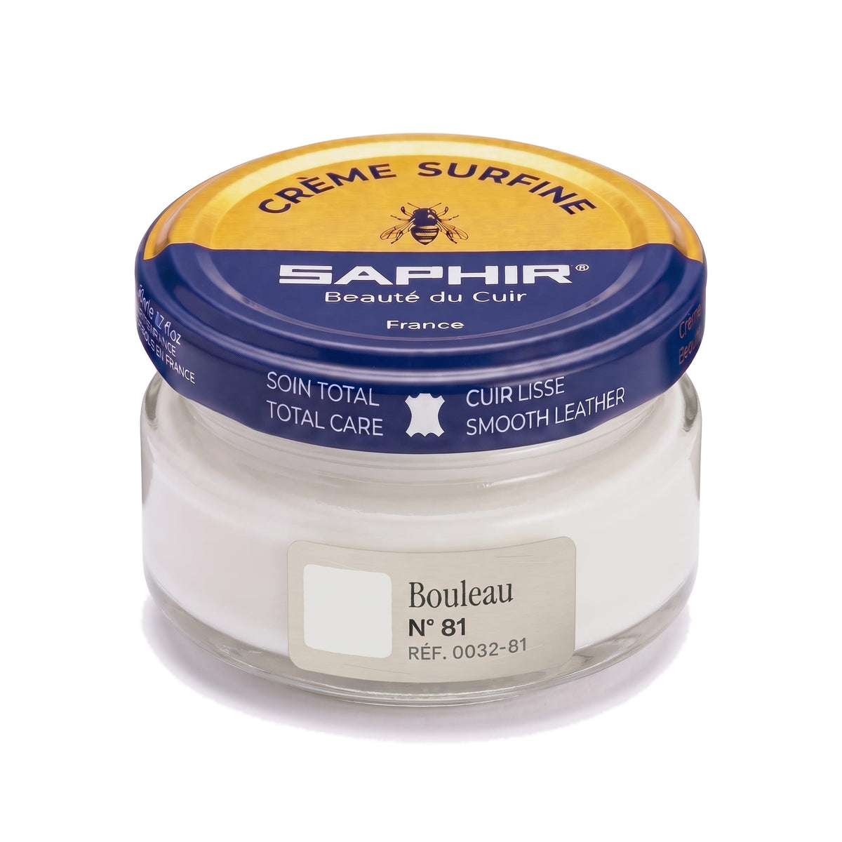 Crème Surfine Saphir Bouleau, pot en verre de 50 ml