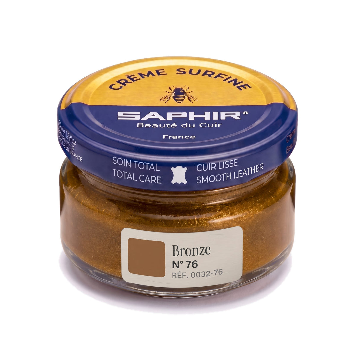 Crème Surfine Saphir Bronze, pot en verre de 50 ml