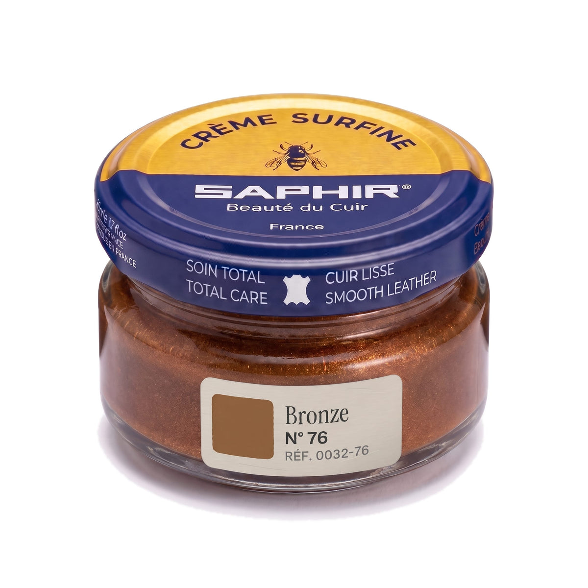 Crème Surfine Saphir Bronze, pot en verre de 50 ml