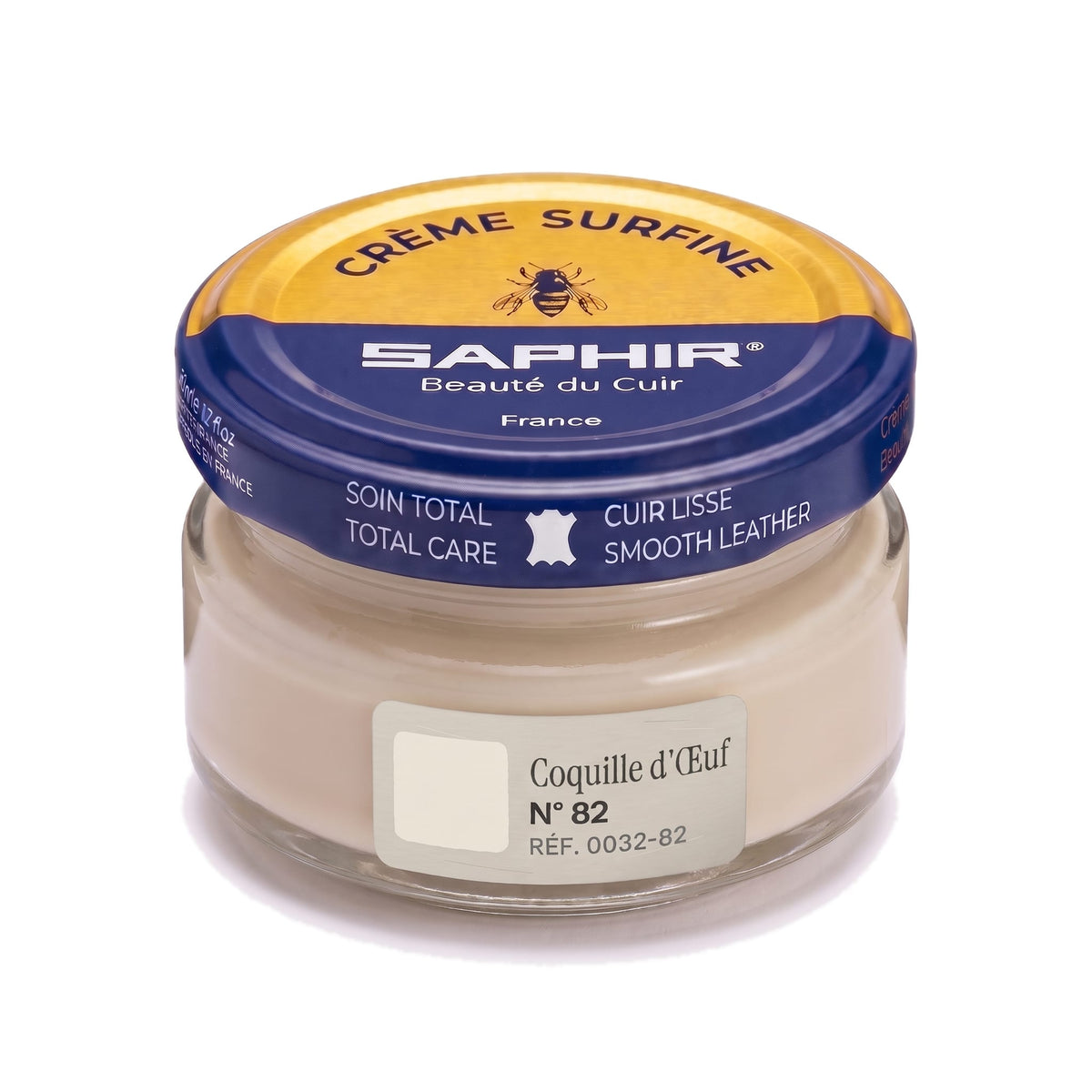 Crème Surfine Saphir Coquille d'Œuf, pot en verre de 50 ml