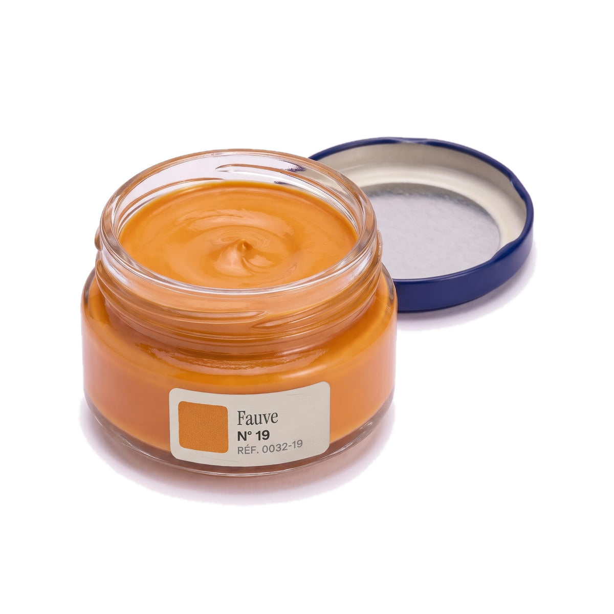 Crème Surfine Saphir Fauve, pot ouvert, crème visible