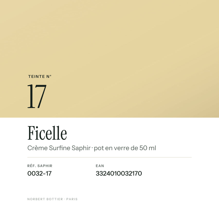 Teinte Ficelle n° 17 de la Crème Surfine Saphir, réf. 0032-17, EAN 3324010032170