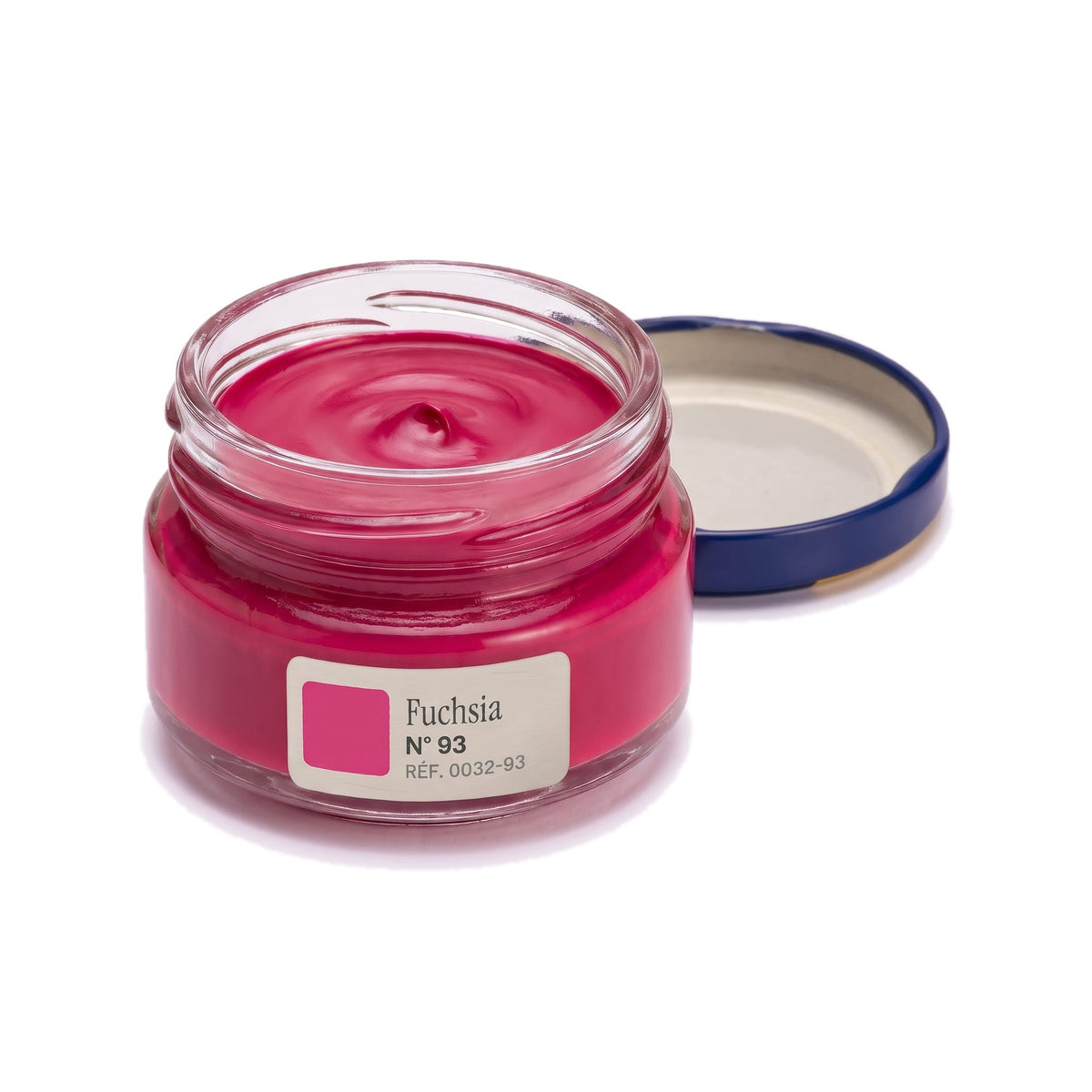 Crème Surfine Saphir Fuchsia, pot ouvert, crème visible