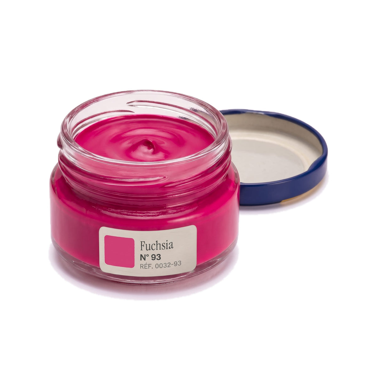 Crème Surfine Saphir Fuchsia, pot ouvert, crème visible