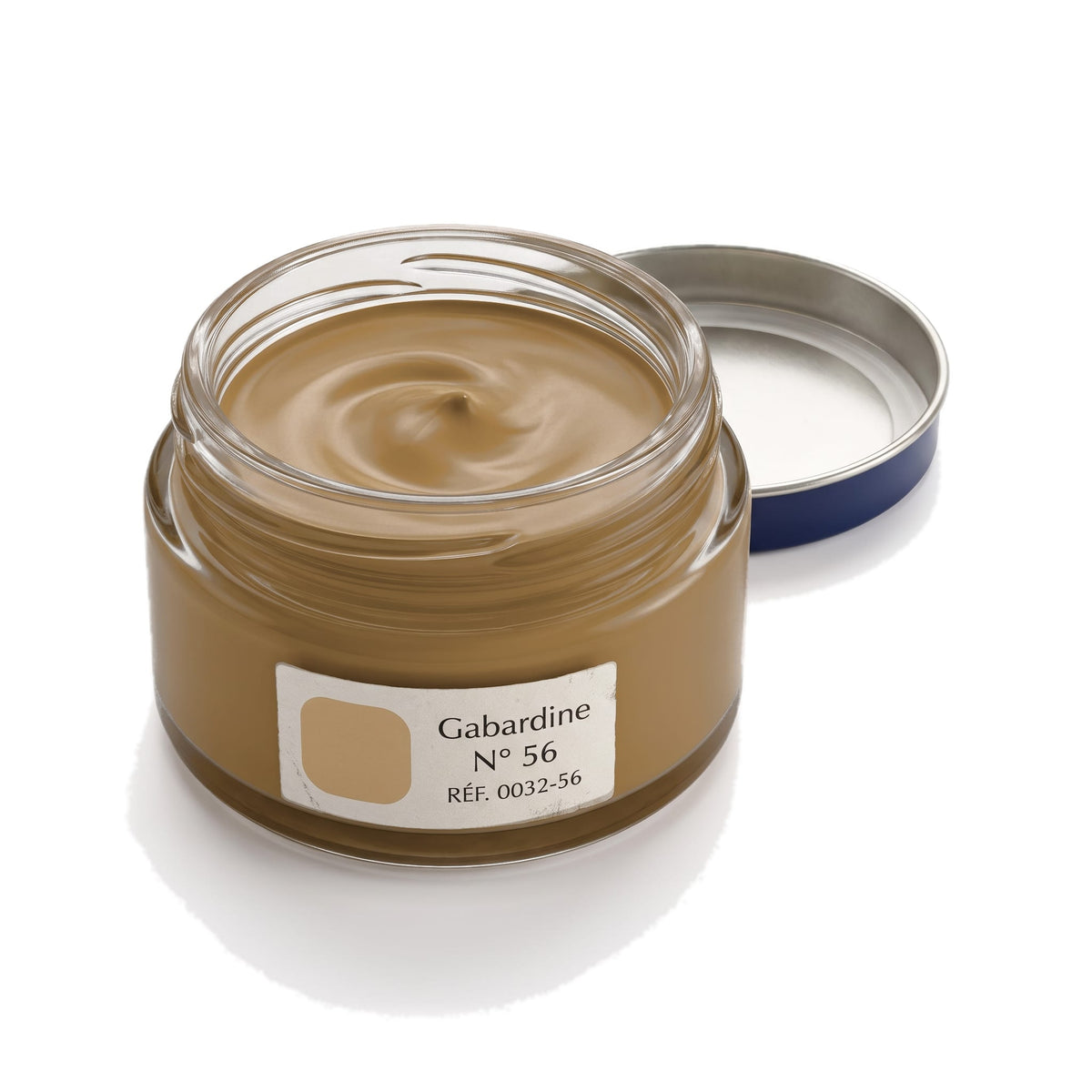 Crème Surfine Saphir Gabardine, pot ouvert, crème visible