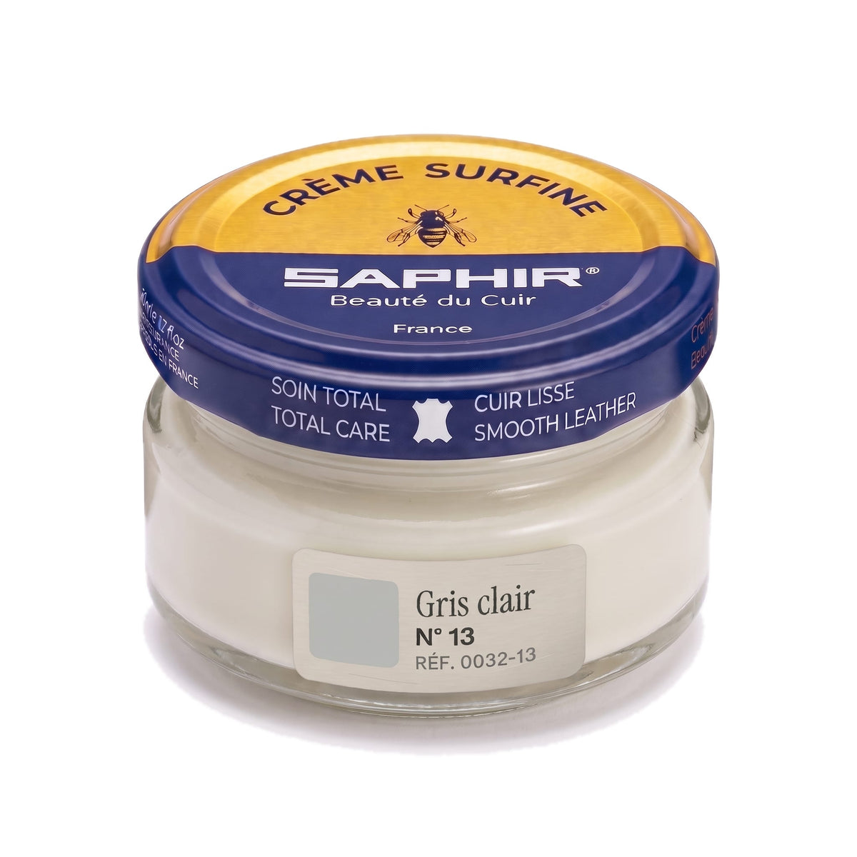 Crème Surfine Saphir Gris clair, pot en verre de 50 ml