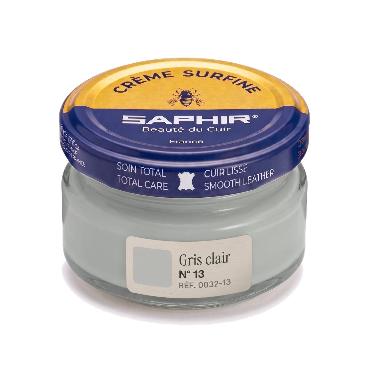 Crème Surfine Saphir Gris clair, pot en verre de 50 ml