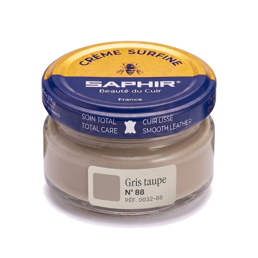 Crème Surfine Saphir Gris taupe, pot en verre de 50 ml