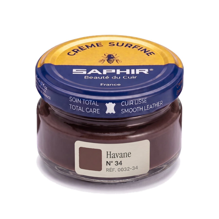 Crème Surfine Saphir Havane, pot en verre de 50 ml