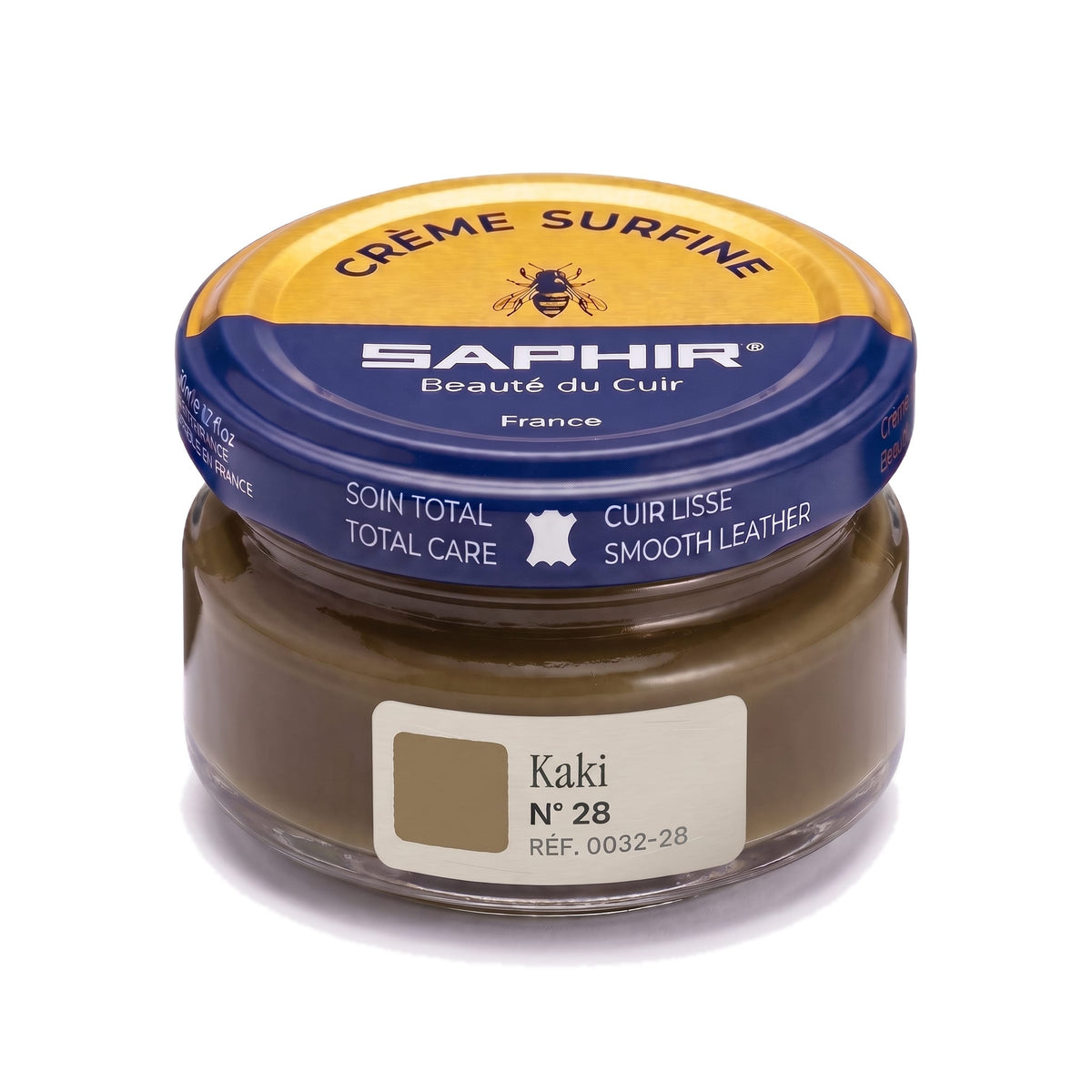 Crème Surfine Saphir Kaki, pot en verre de 50 ml