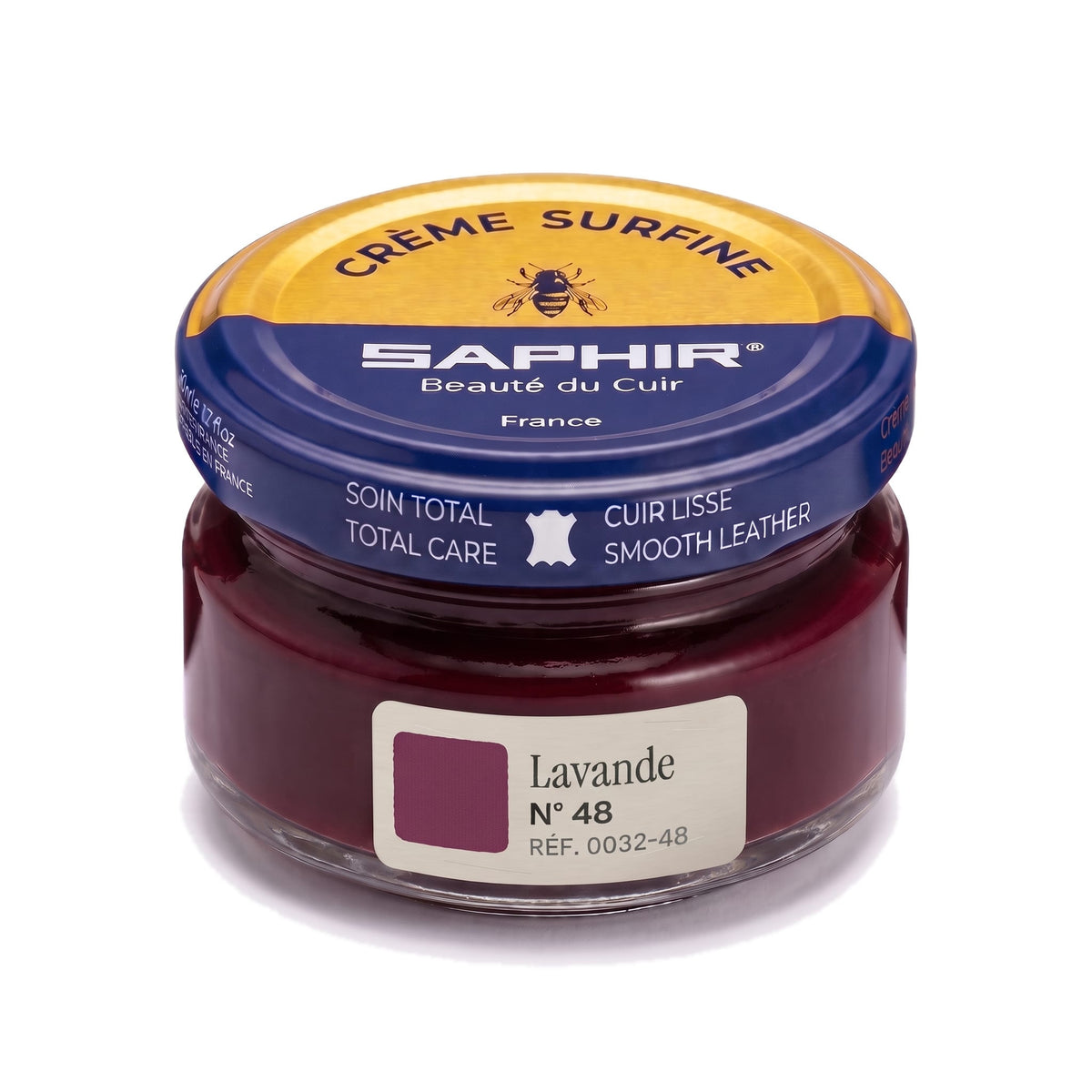 Crème Surfine Saphir Lavande, pot en verre de 50 ml