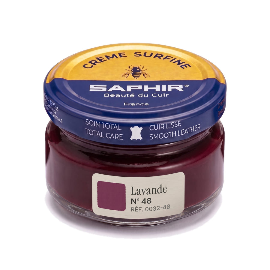 Crème Surfine Saphir Lavande, pot en verre de 50 ml