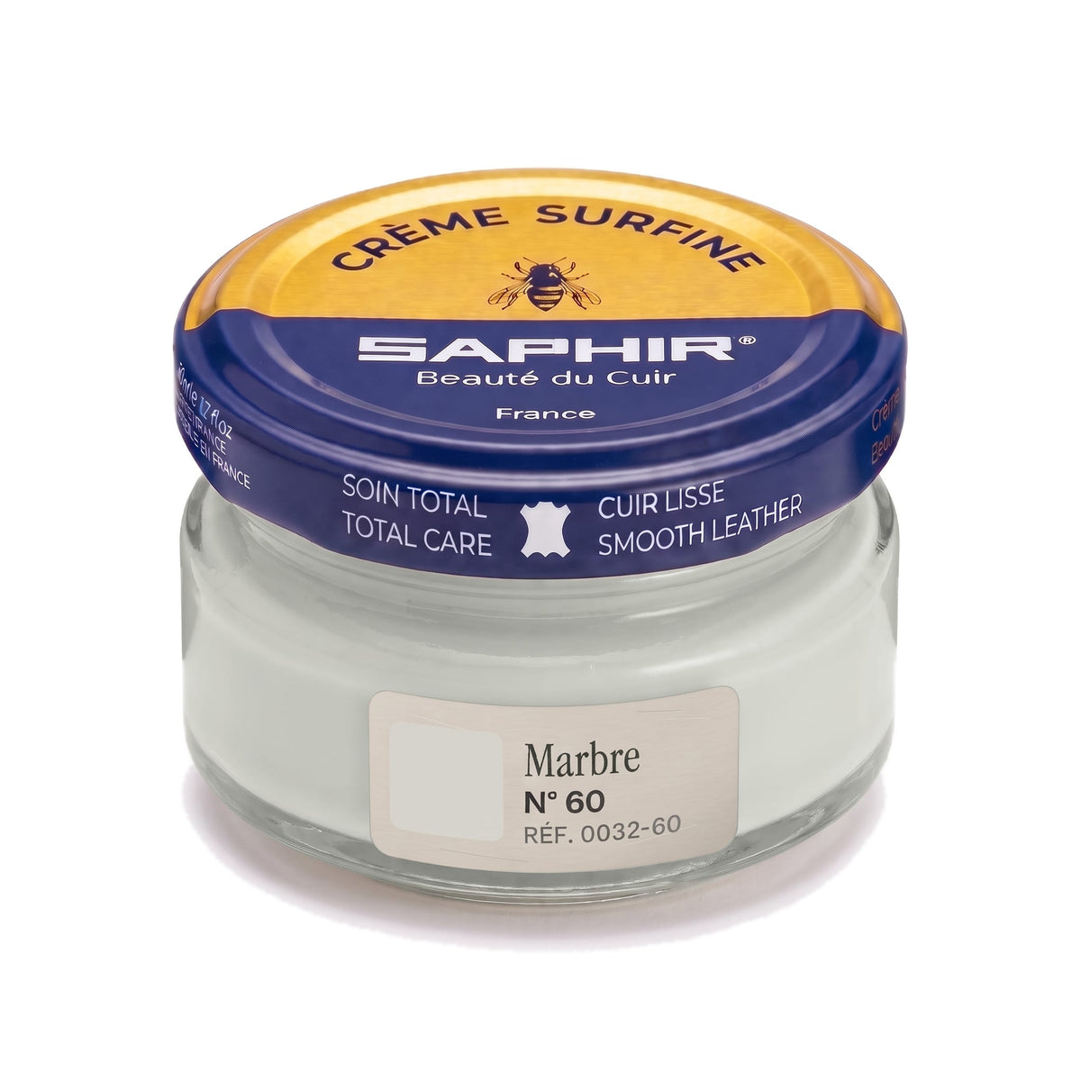Crème Surfine Saphir Marbre, pot en verre de 50 ml