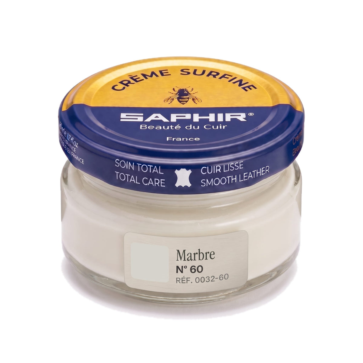 Crème Surfine Saphir Marbre, pot en verre de 50 ml