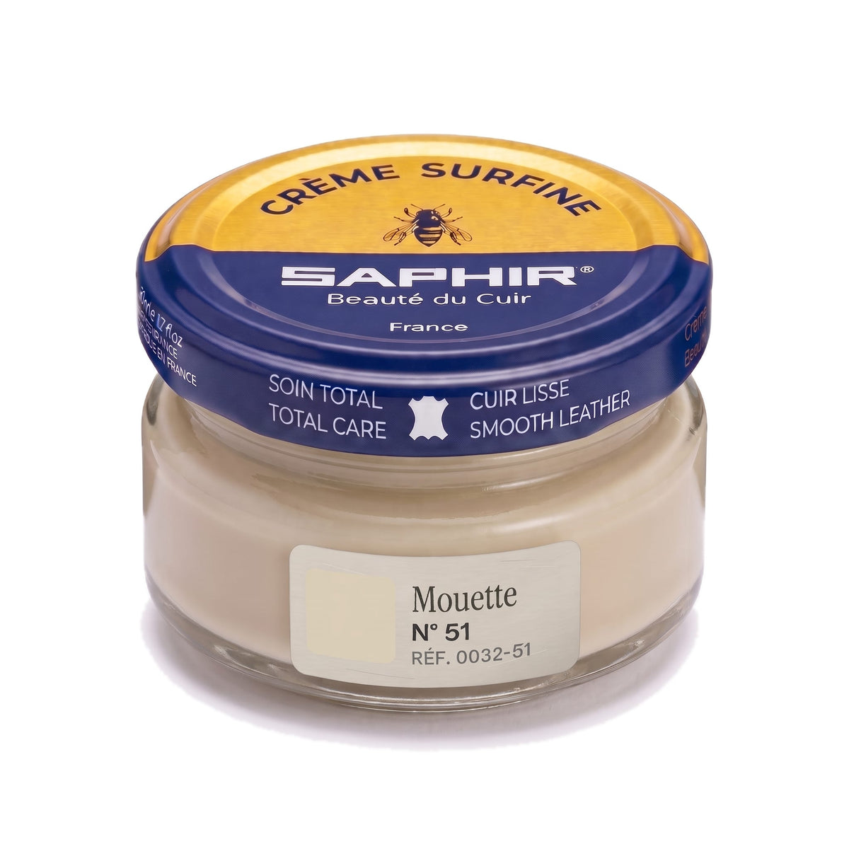 Crème Surfine Saphir Mouette, pot en verre de 50 ml
