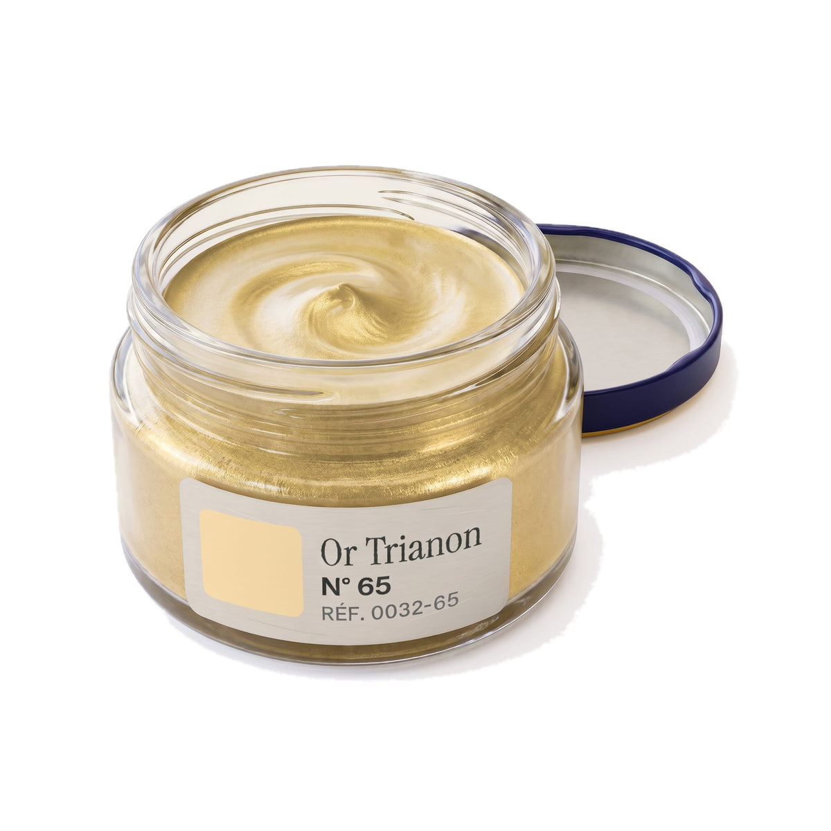 Crème Surfine Saphir Or Trianon, pot ouvert, crème visible