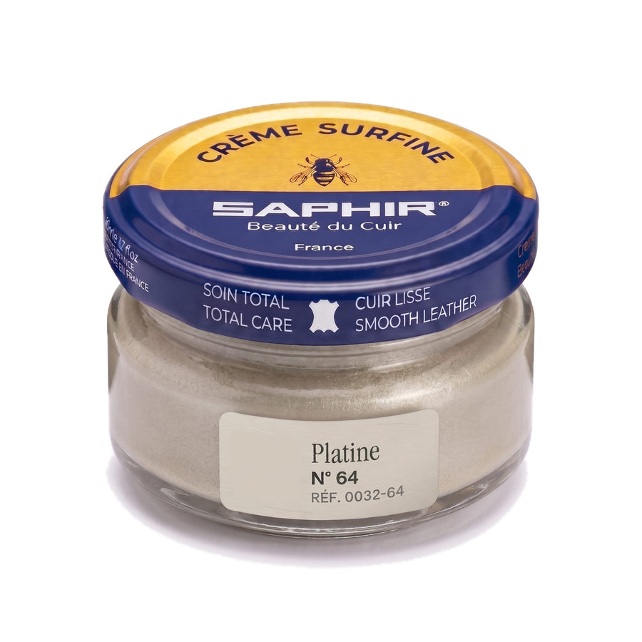 Crème Surfine Saphir Platine, pot en verre de 50 ml