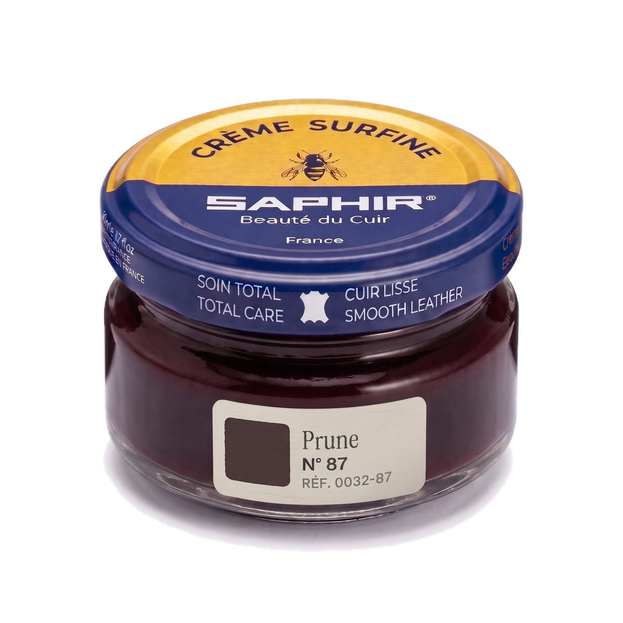 Crème Surfine Saphir Prune, pot en verre de 50 ml