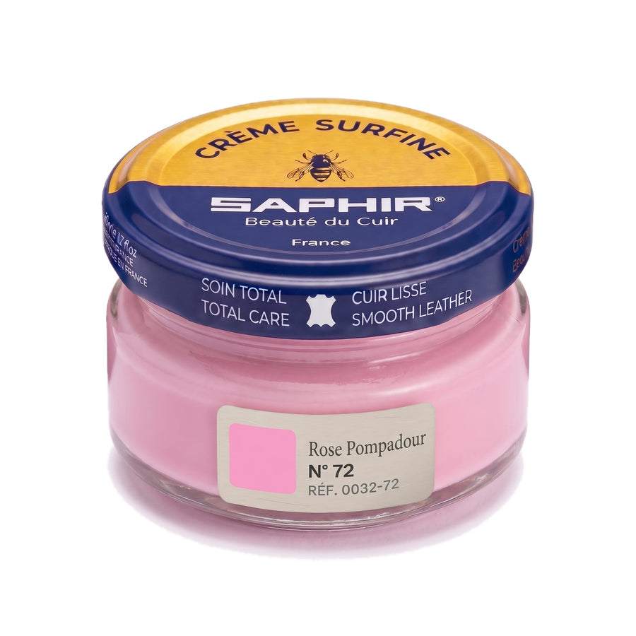Crème Surfine Saphir Rose Pompadour, pot en verre de 50 ml