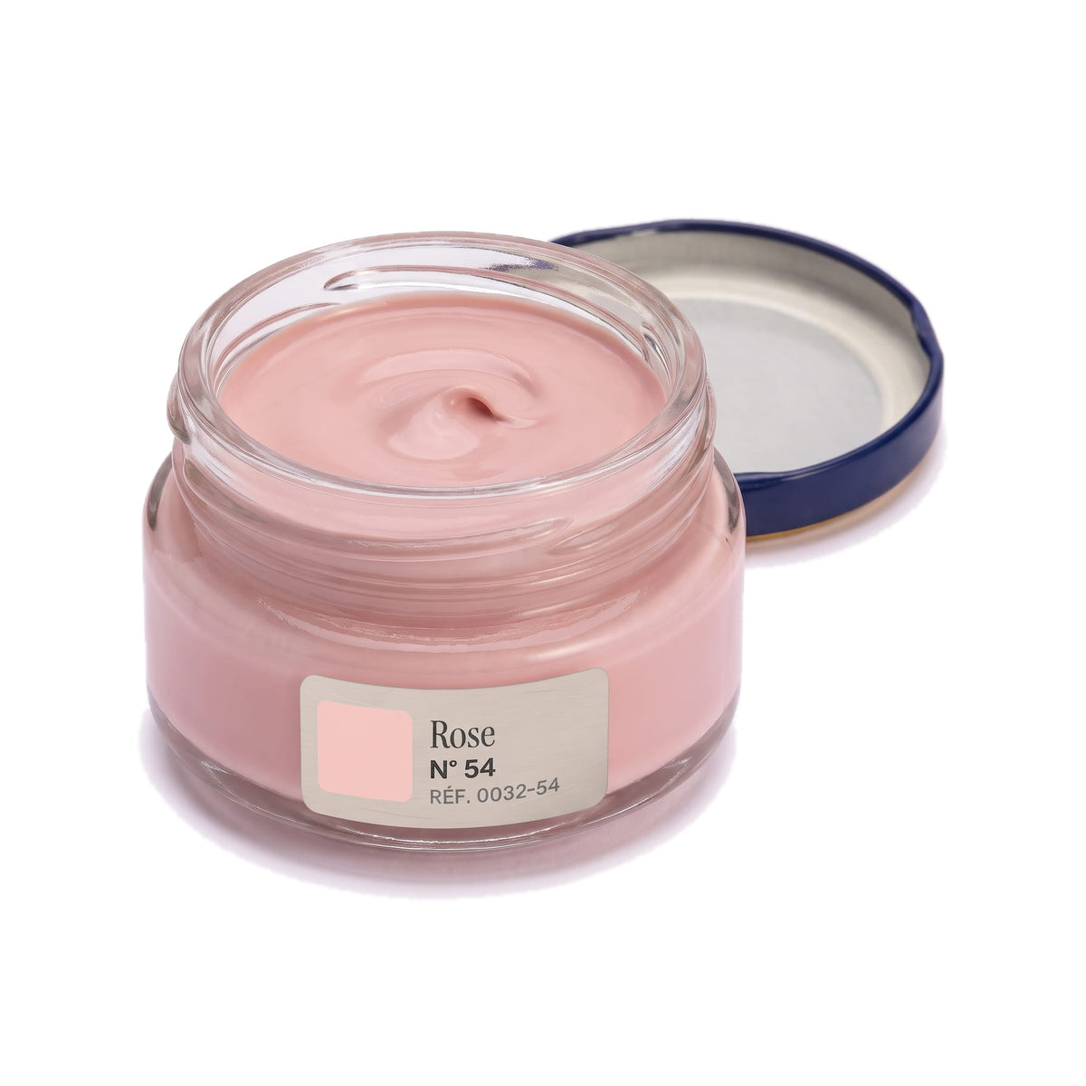 Crème Surfine Saphir Rose, pot ouvert, crème visible
