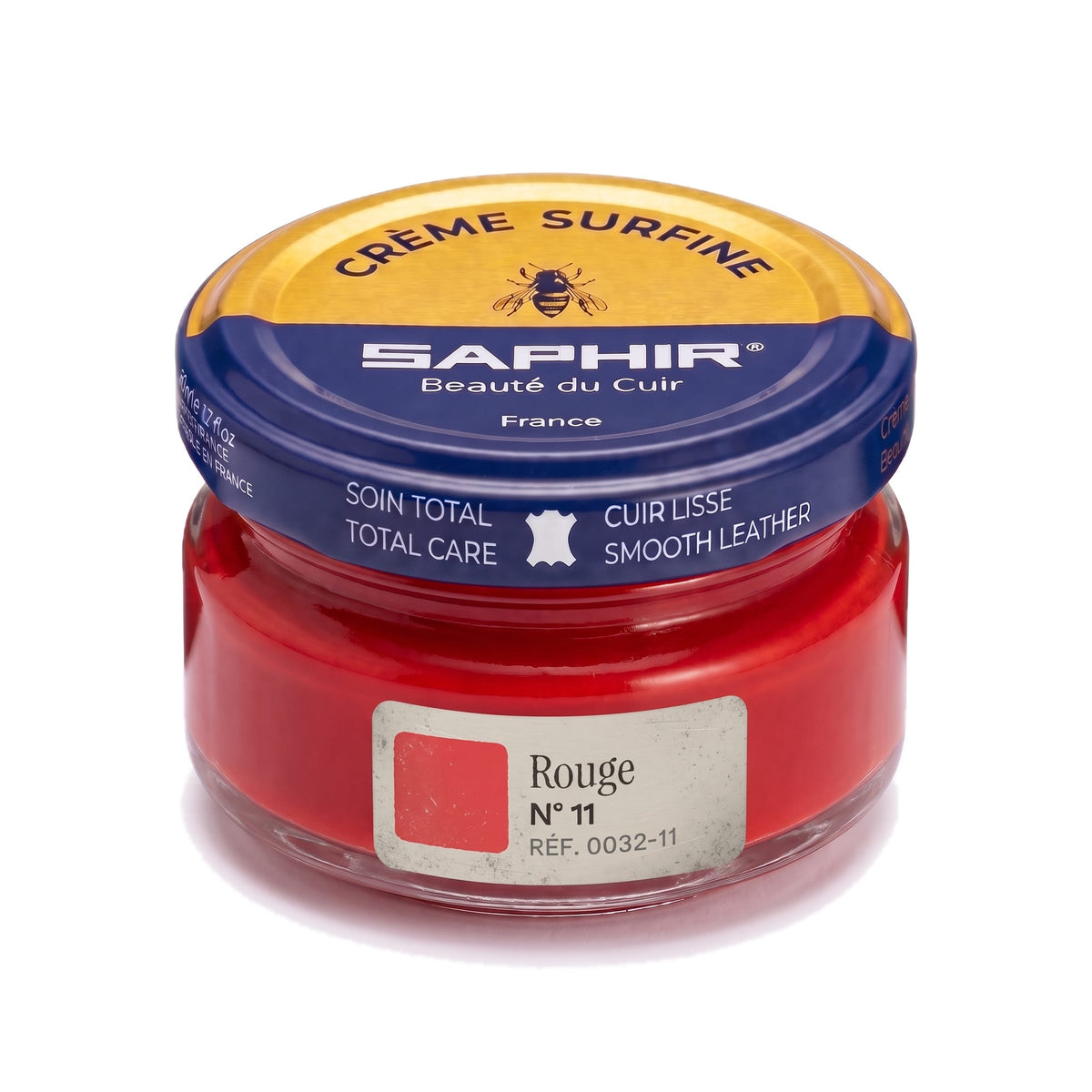 Crème Surfine Saphir Rouge, pot en verre de 50 ml